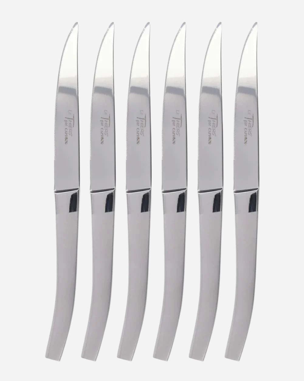 CAPDECO Le Thiers - Box of 6 Steak Knives in Matte Handle 
