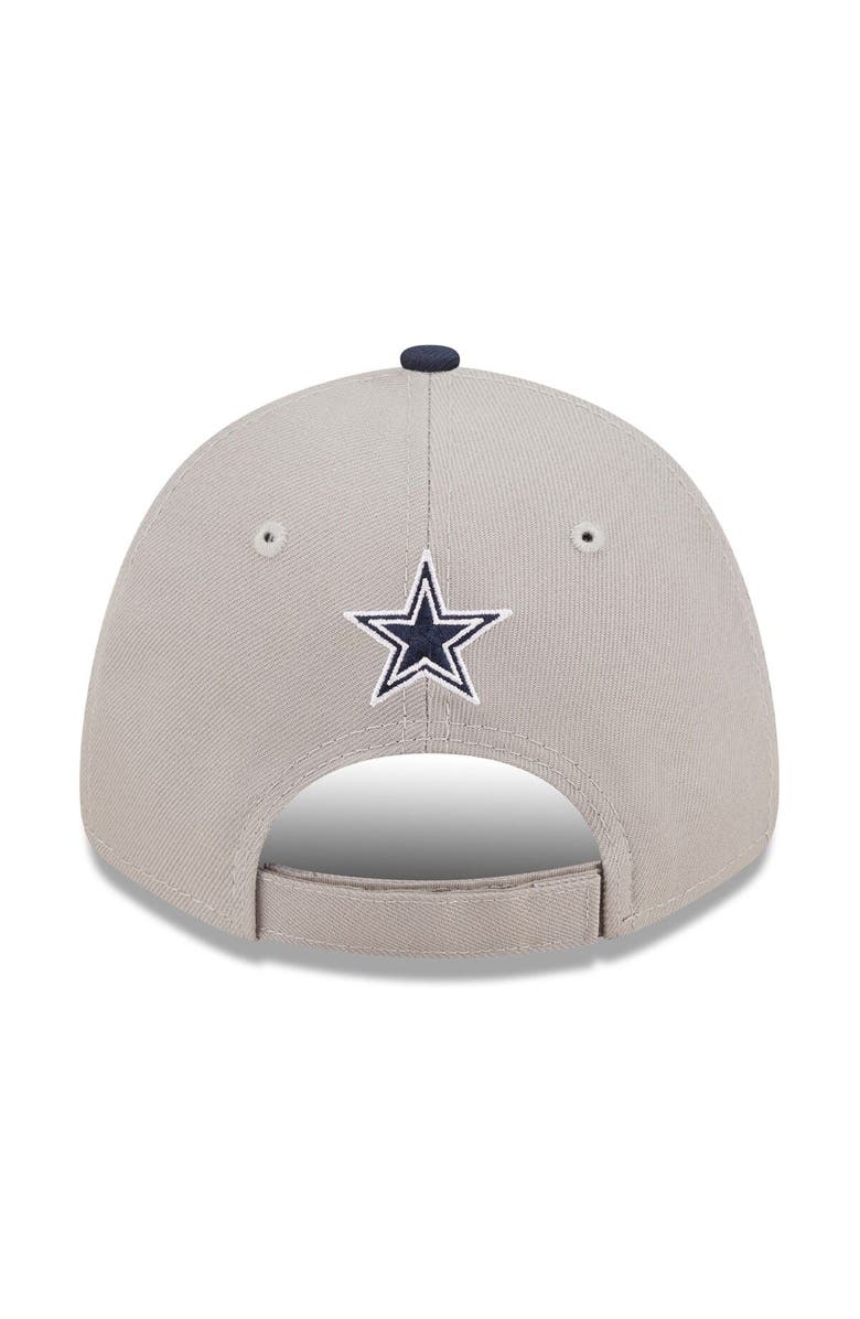 New Era Men's New Era Gray/Navy Dallas Cowboys The League 2Tone 9FORTY Adjustable Hat, Alternate, color,