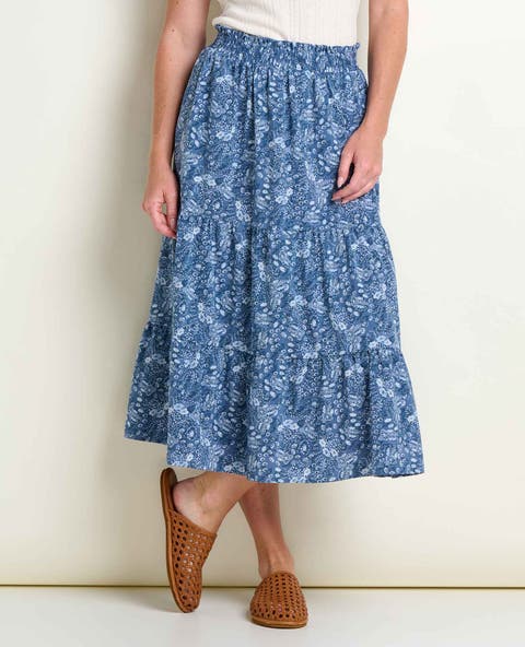 Sunkissed Tiered Midi Skirt