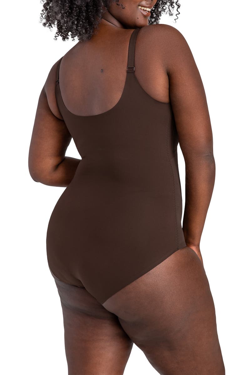 Honeylove Cami Bodysuit, Alternate, color, Espresso