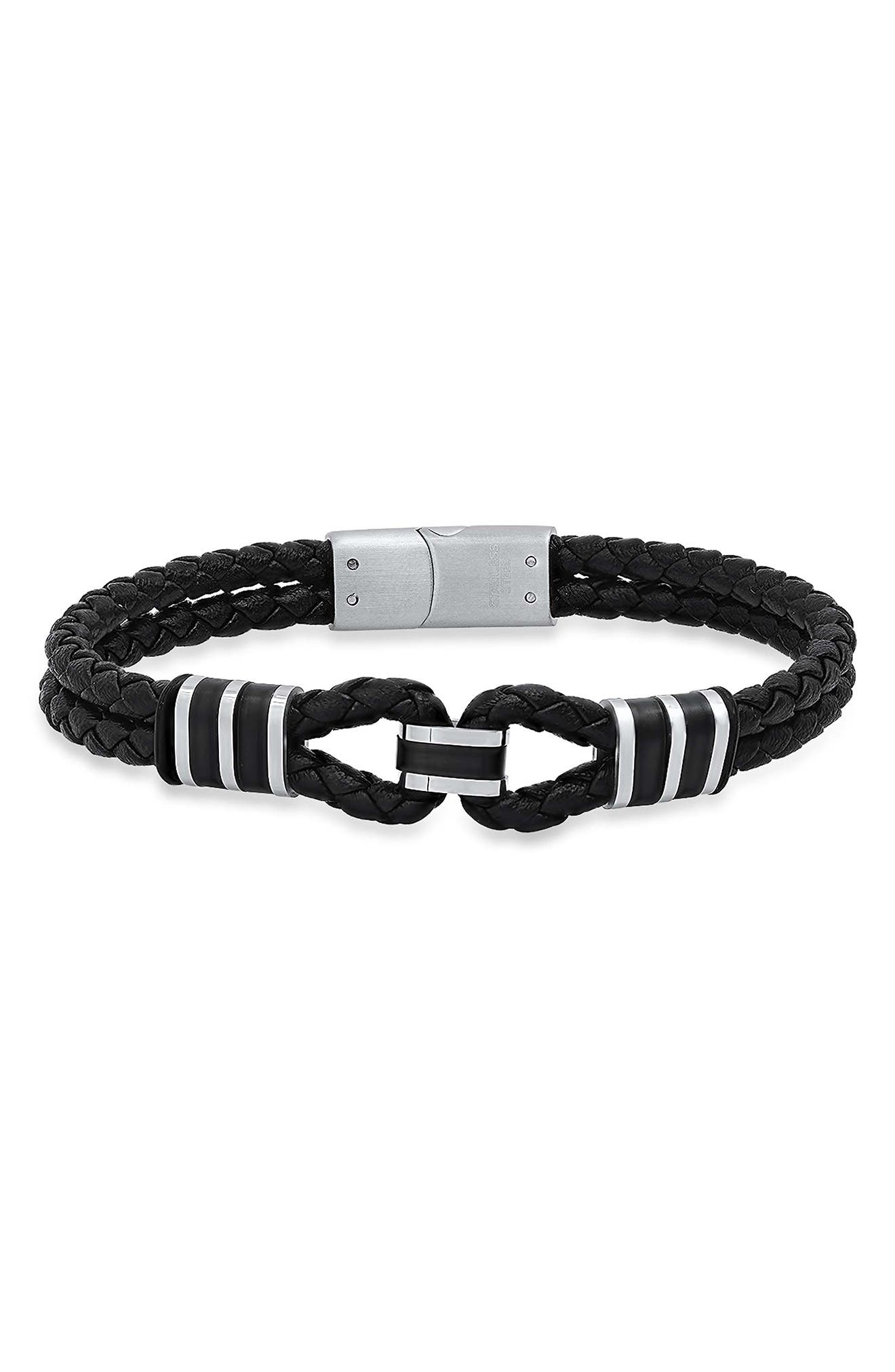 Men's Braided Leather Bracelet