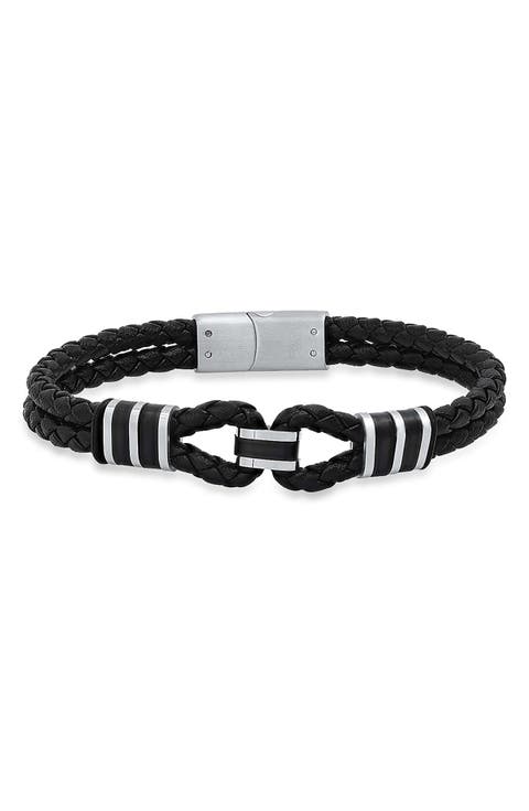 Men's Braided Leather Bracelet