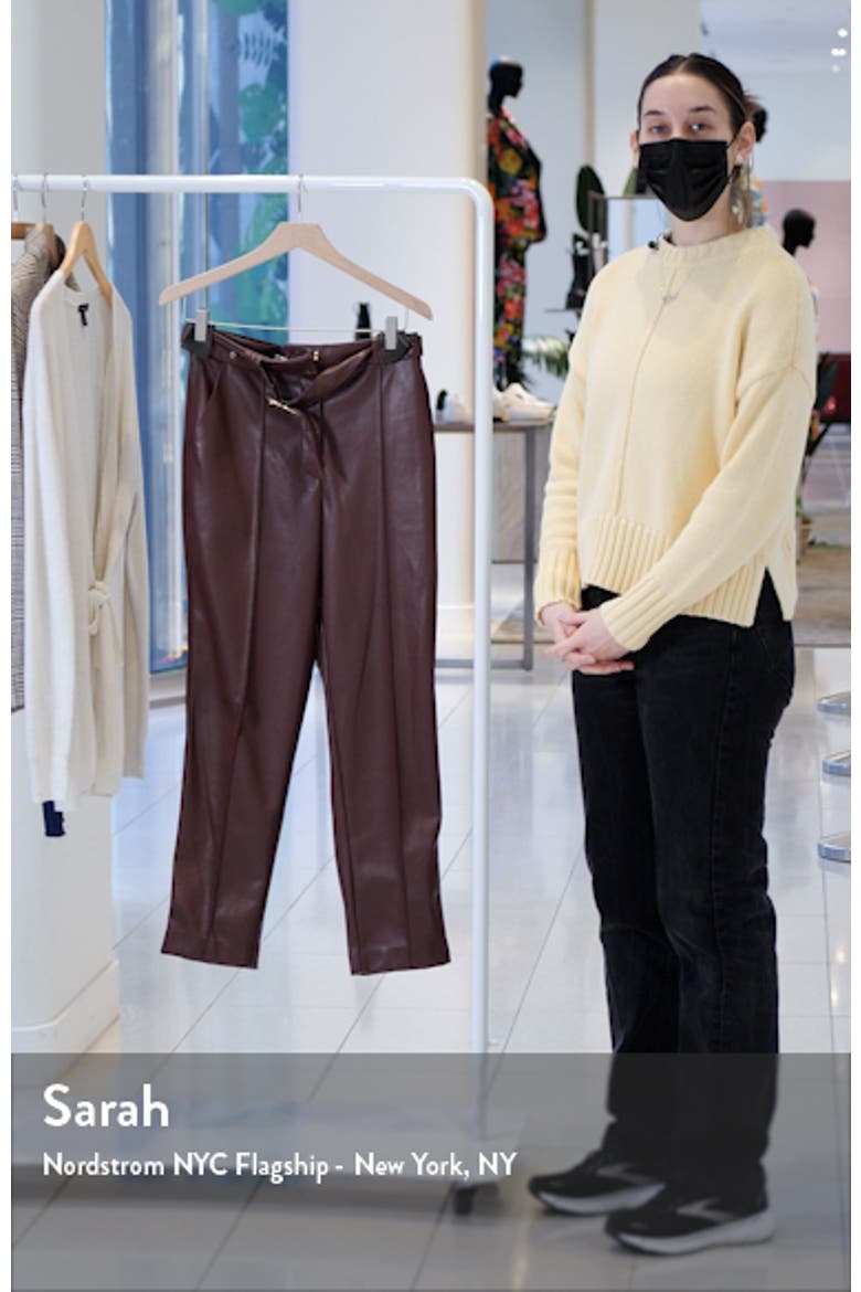 Jonathan Simkhai Pauline Belted Faux Leather Crop Pants video