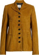 Khaite Saraphina Lambskin Suede Jacket