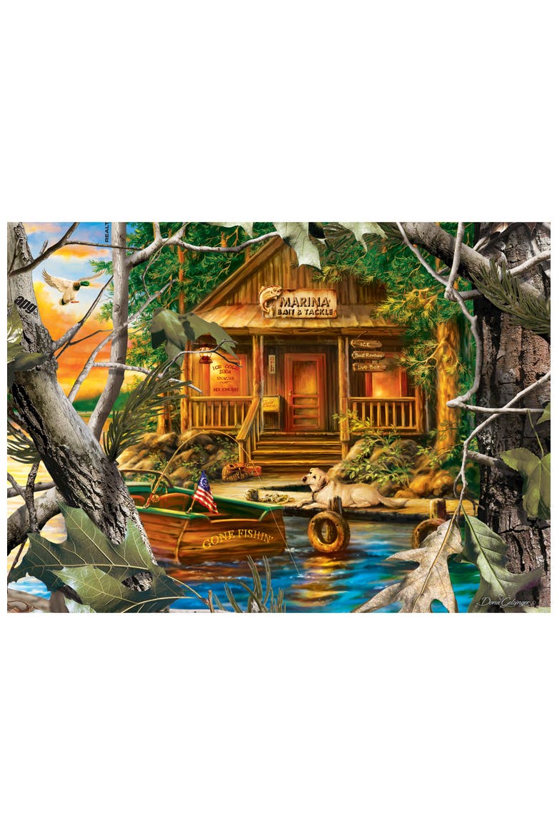 Gone Fishing 1000 Piece Jigsaw Puzzle, Alternate, color, Multicolor
