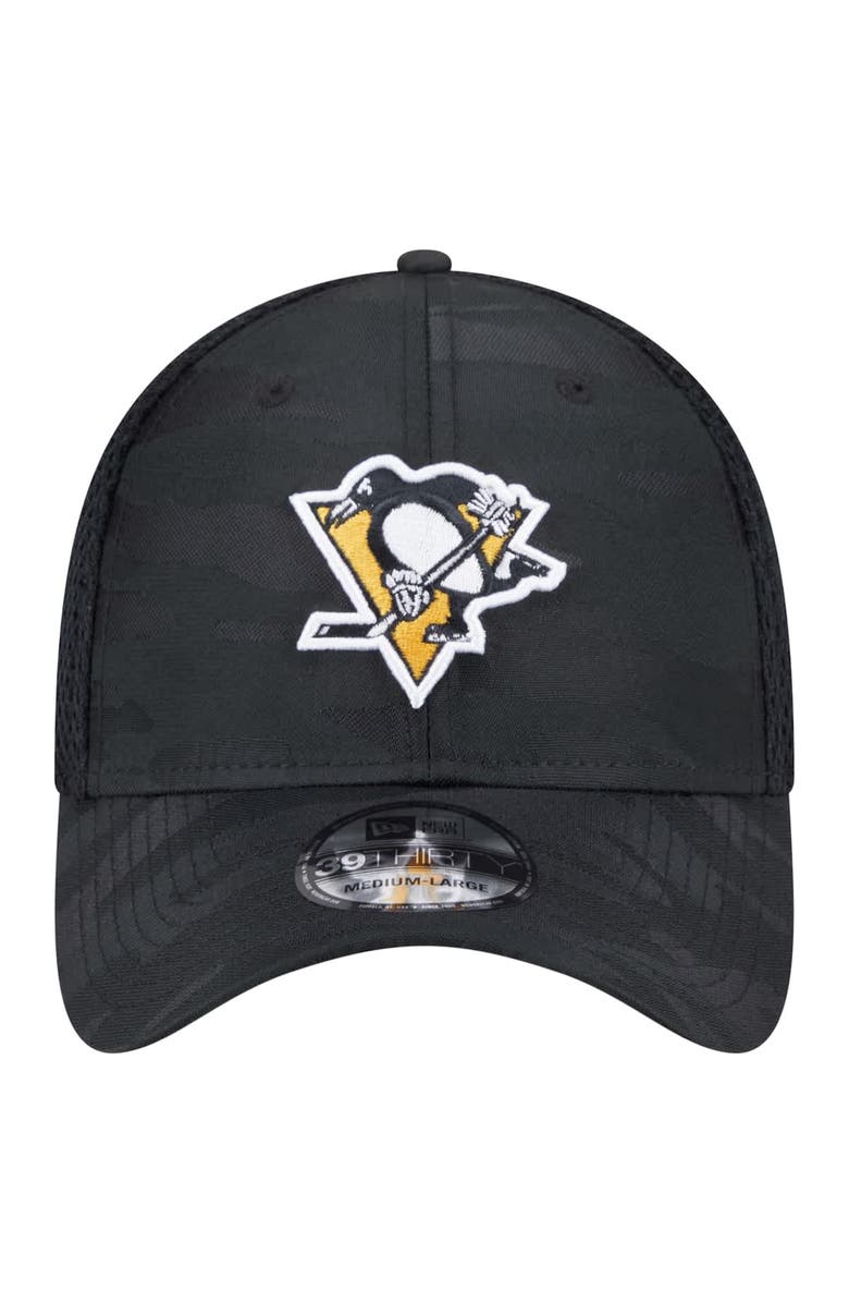New Era Men's New Era Black Pittsburgh Penguins Active Subtle Camo 39THIRTY Flex Hat, Alternate, color, Black