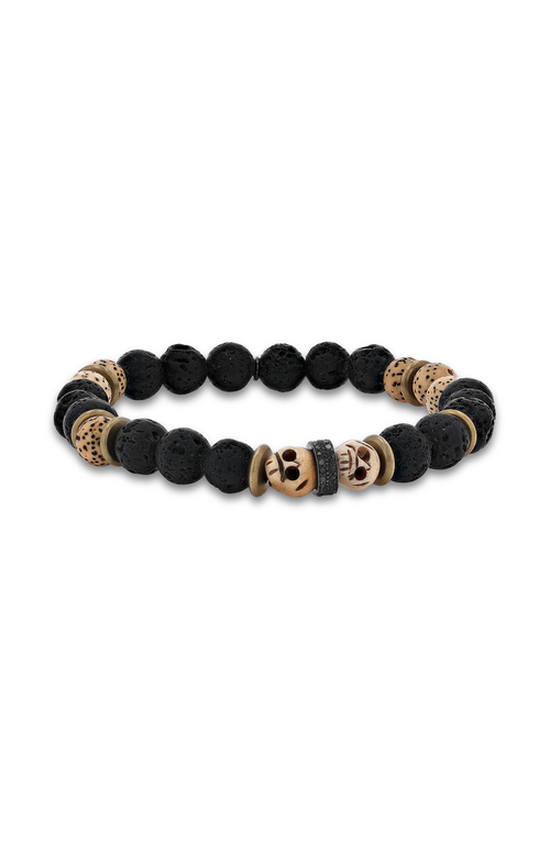Mr Lowe by Sheryl Lowe Mr Lowe Black Mix Bracelet with Skull Beads  product