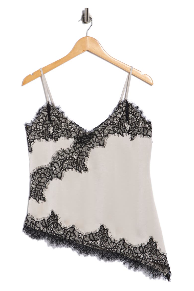 Leith Asymmetric Lace Trim Camisole (Women) | Nordstromrack
