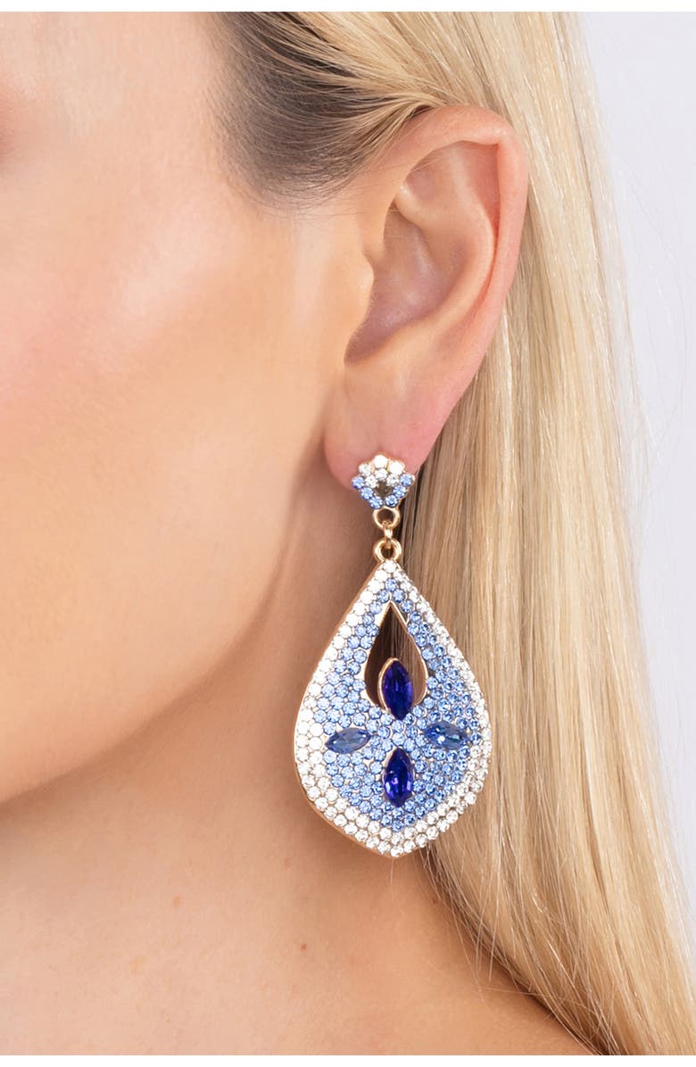 EYE CANDY LOS ANGELES Alejandra Statement Teardrop Earrings, Alternate, color, Gold