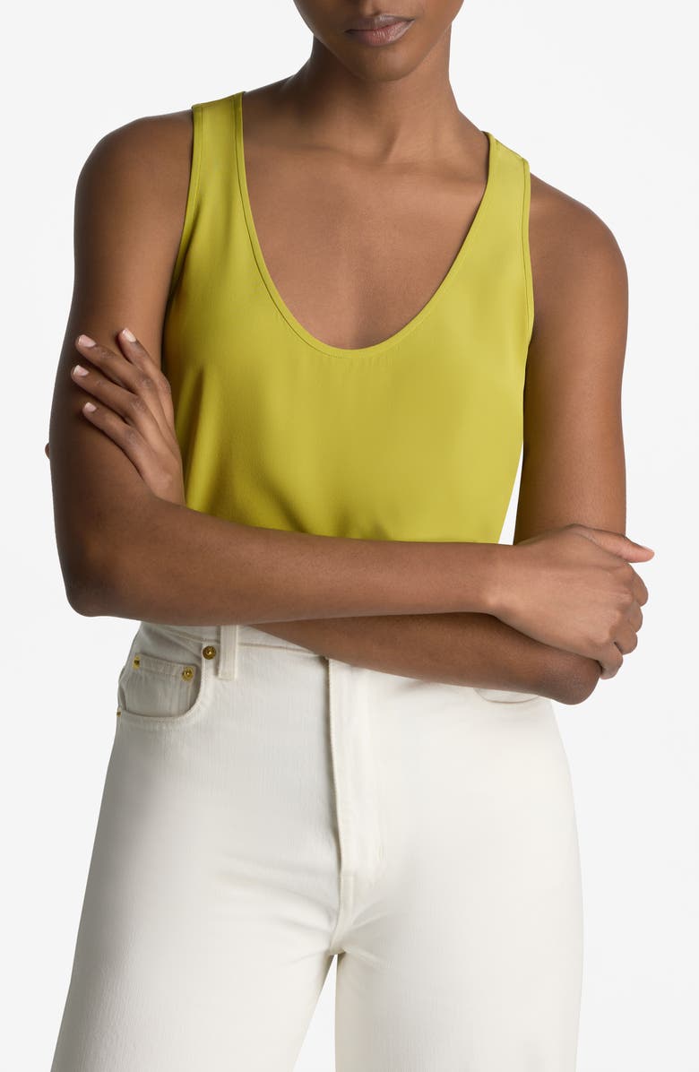ST. JOHN Silk Crêpe de Chine Tank, Main, color, 