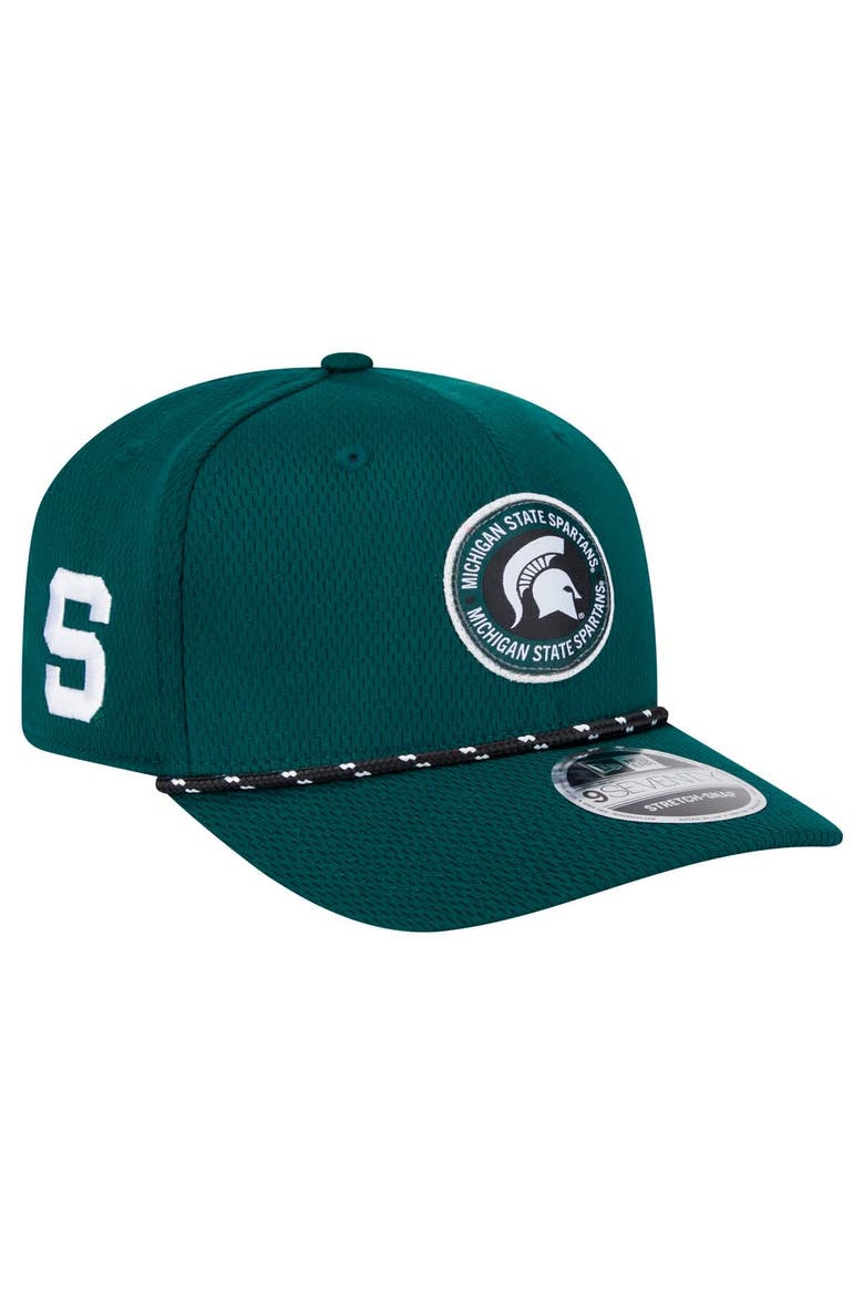 Men's New Era Forest Green Michigan State Spartans COOLERA 9SEVENTY Rope Stretch-Snap Hat, Main, color, Forest Green
