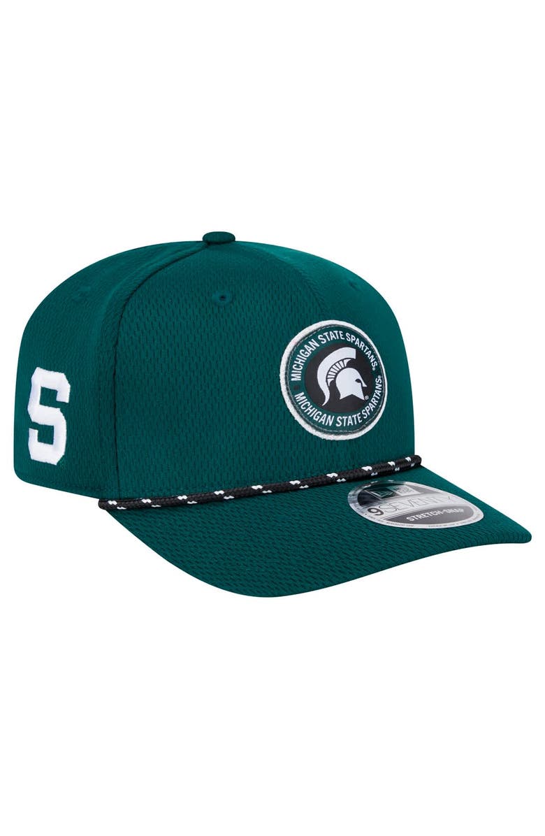 New Era Men's New Era Forest Green Michigan State Spartans COOLERA 9SEVENTY Rope Stretch-Snap Hat, Main, color, Forest Green