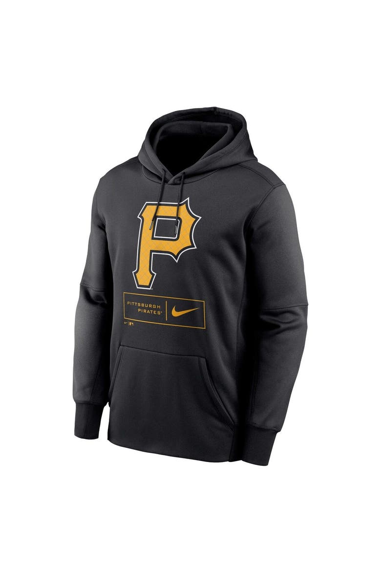 Men's Nike Black Pittsburgh Pirates Season Pattern Pullover Hoodie, Alternate, color, Black