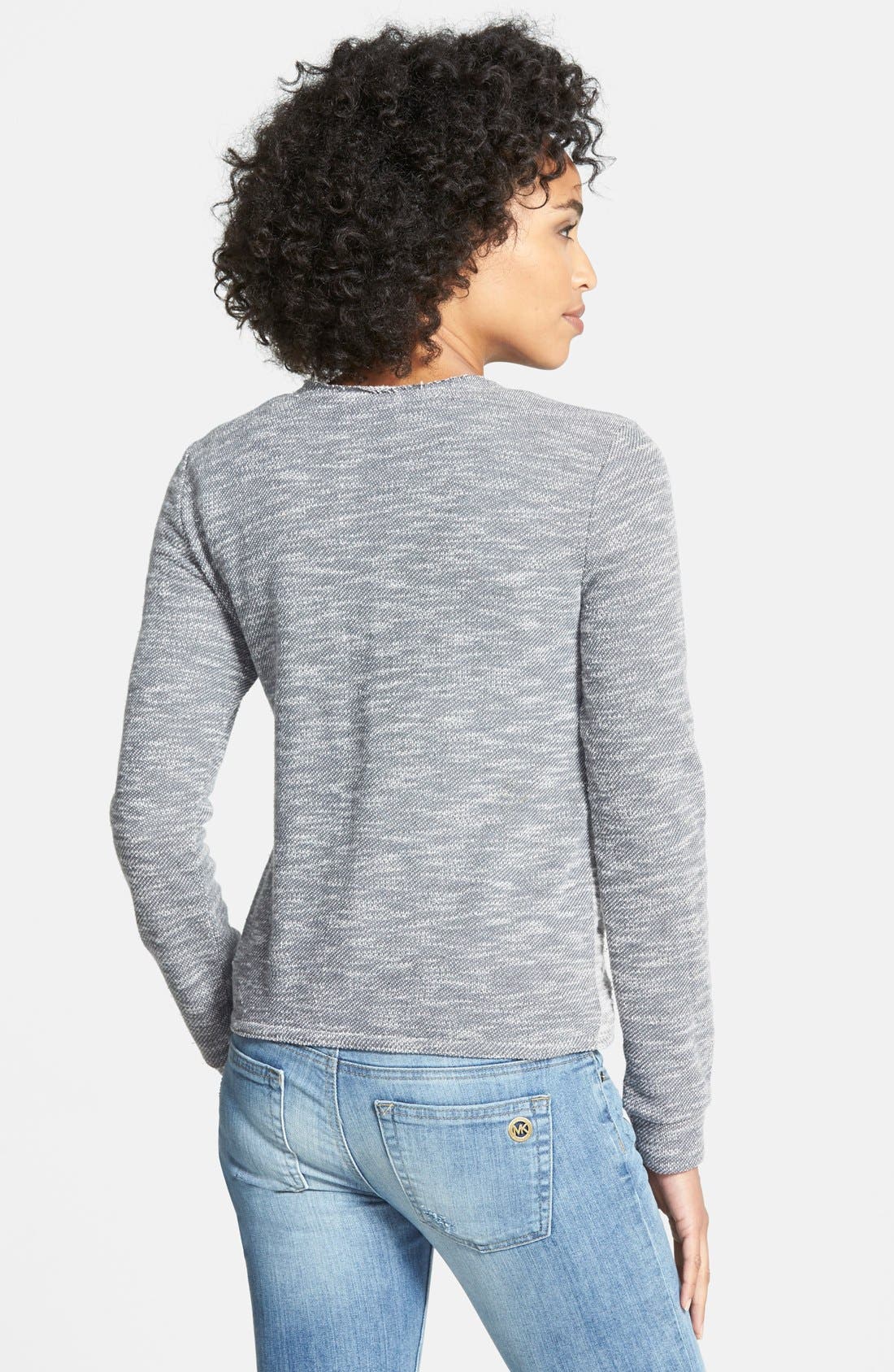 Caslon® Herringbone Pattern Knit Jacket (Women) | Nordstrom