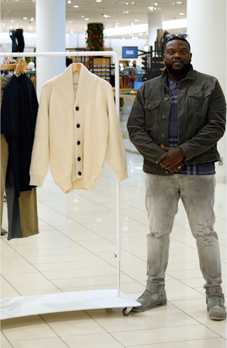 Wilkinson Shawl Collar Wool Cardigan, sales video thumbnail