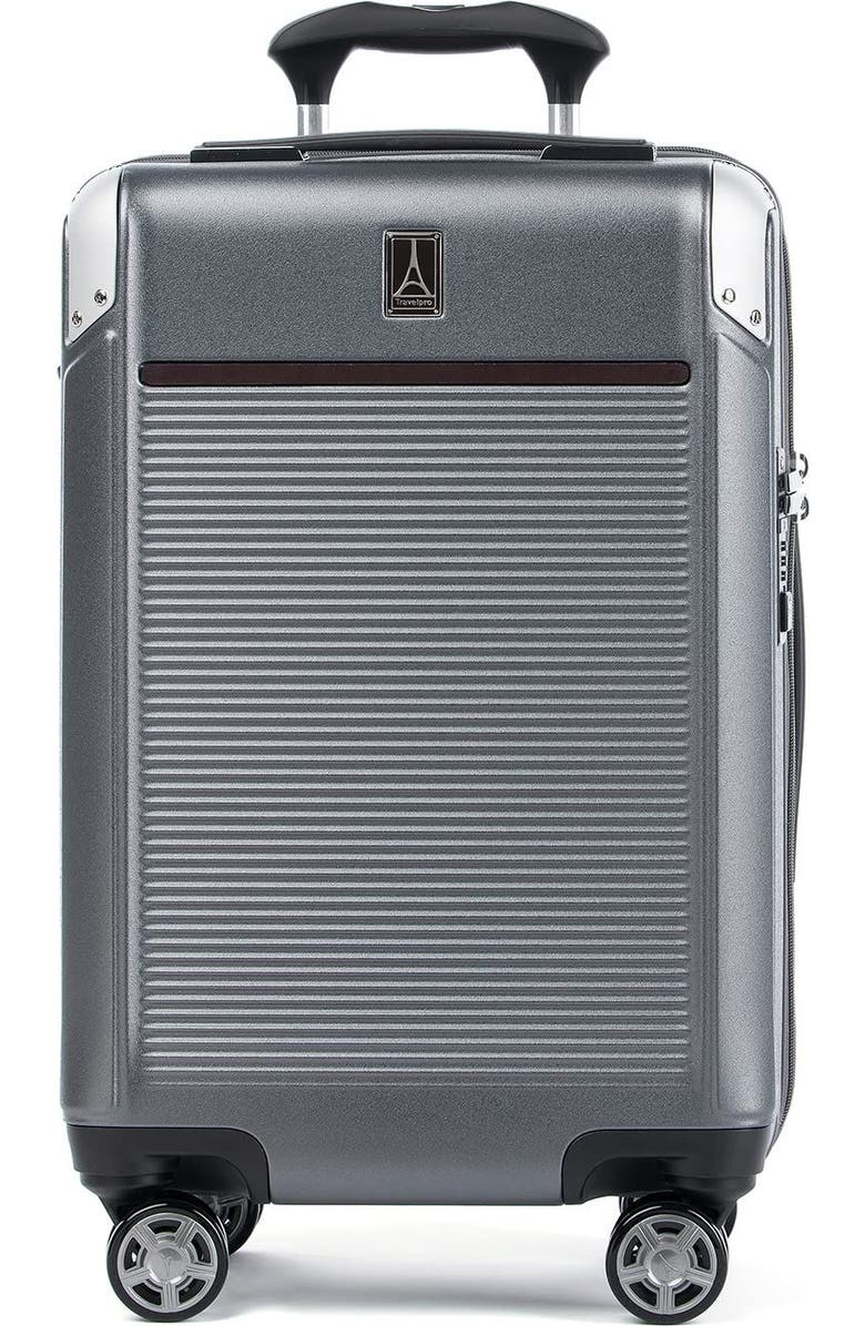 TRAVELPRO Platinum Elite Hardside Expandable Carry-on 21-Inch Spinner, Main, color, Vintage Grey