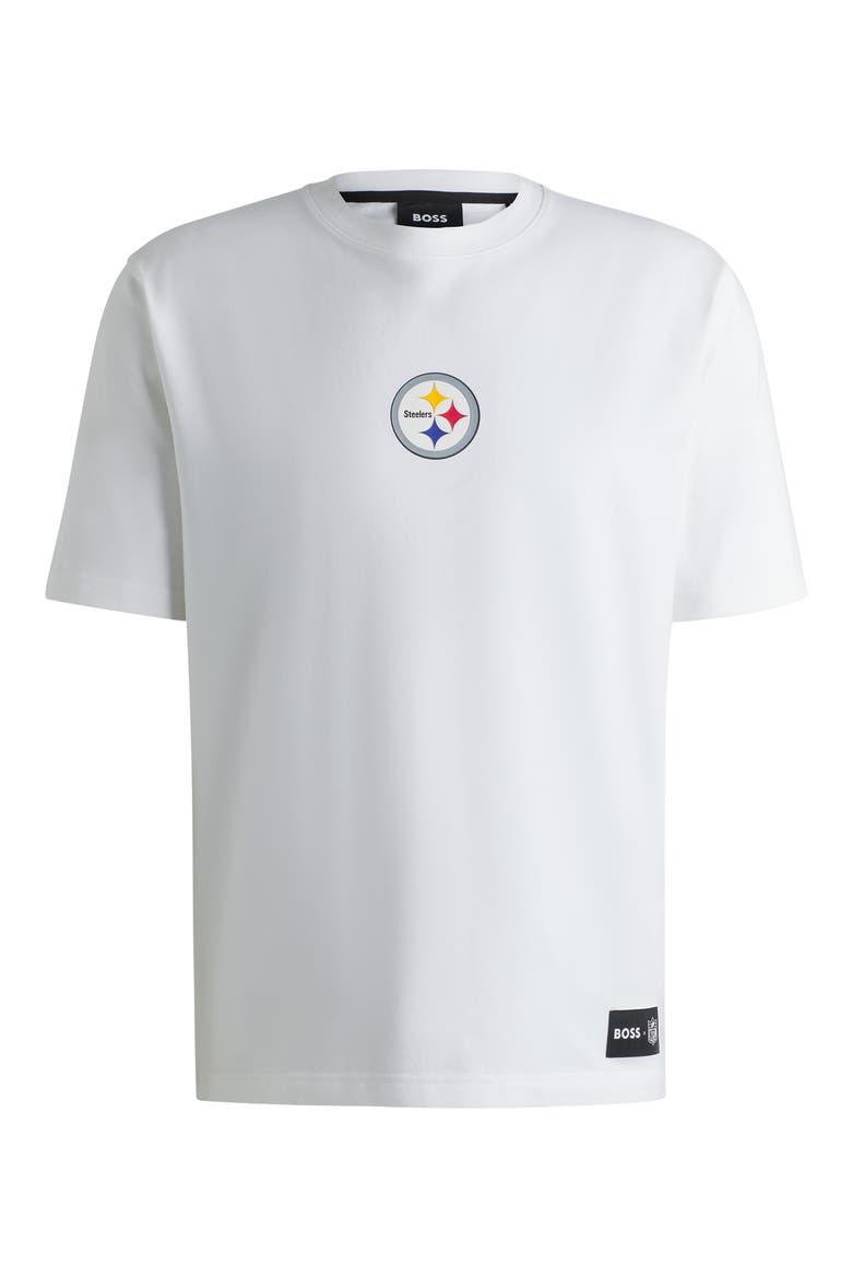 x NFL Stretch Cotton Graphic T-Shirt, Alternate, color, PITTSBURGH STEELERS - WHITE