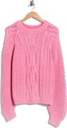 Free People Frankie Cable Cotton Sweater