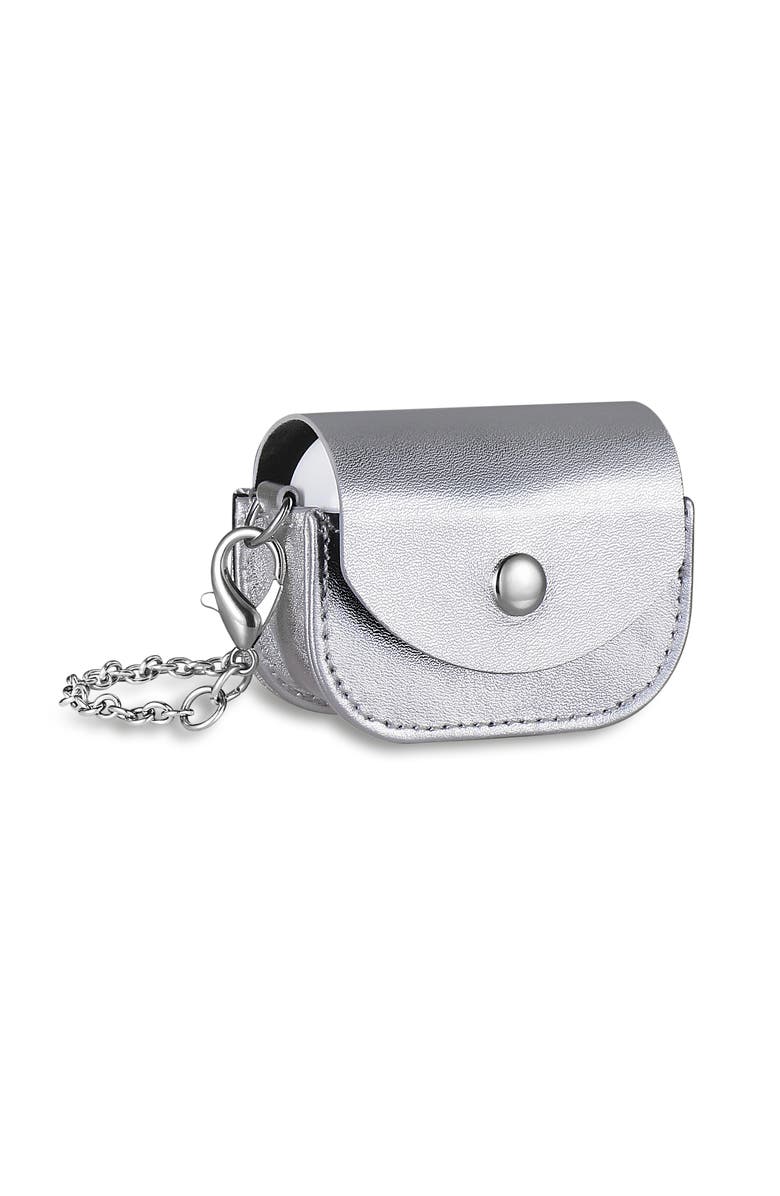 Posh Tech Leather Purse Case for Airpods Pro, Main, color, Silver