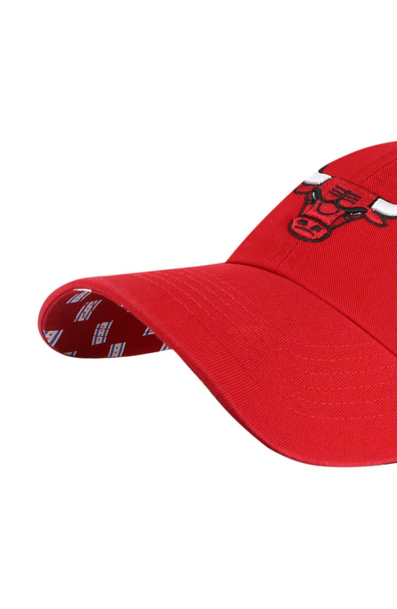 '47 Women's '47 Red Chicago Bulls Confetti Undervisor Clean Up Adjustable Hat, Alternate, color, Red