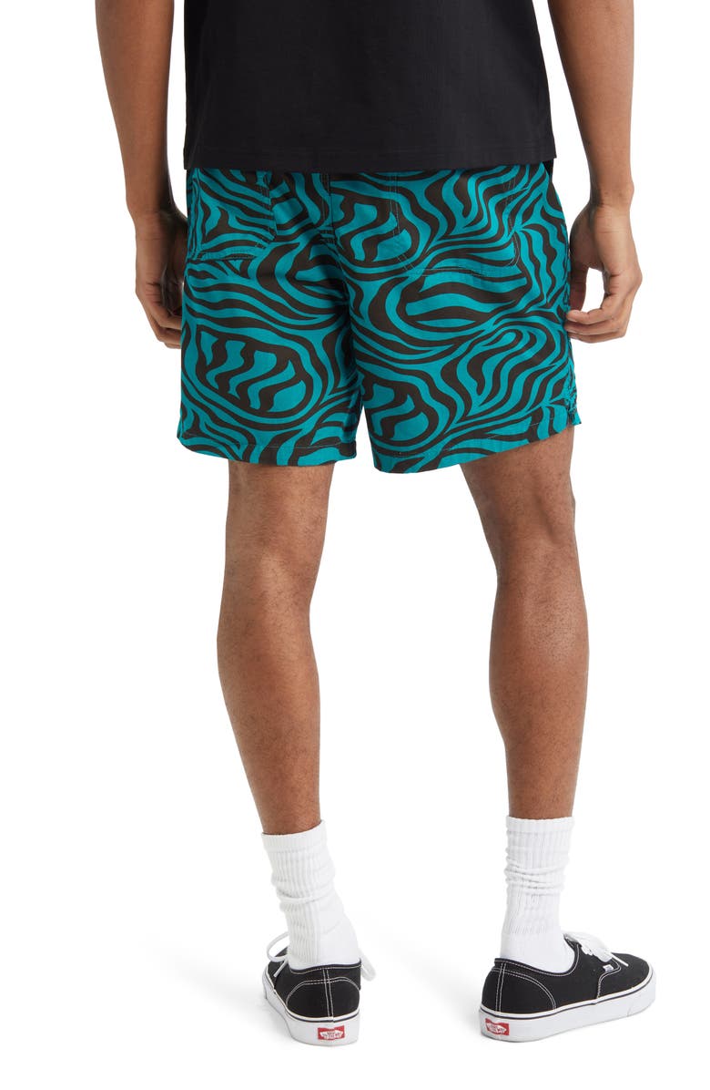 Dickies Zebra Print Cotton Twill Shorts, Alternate, color, 