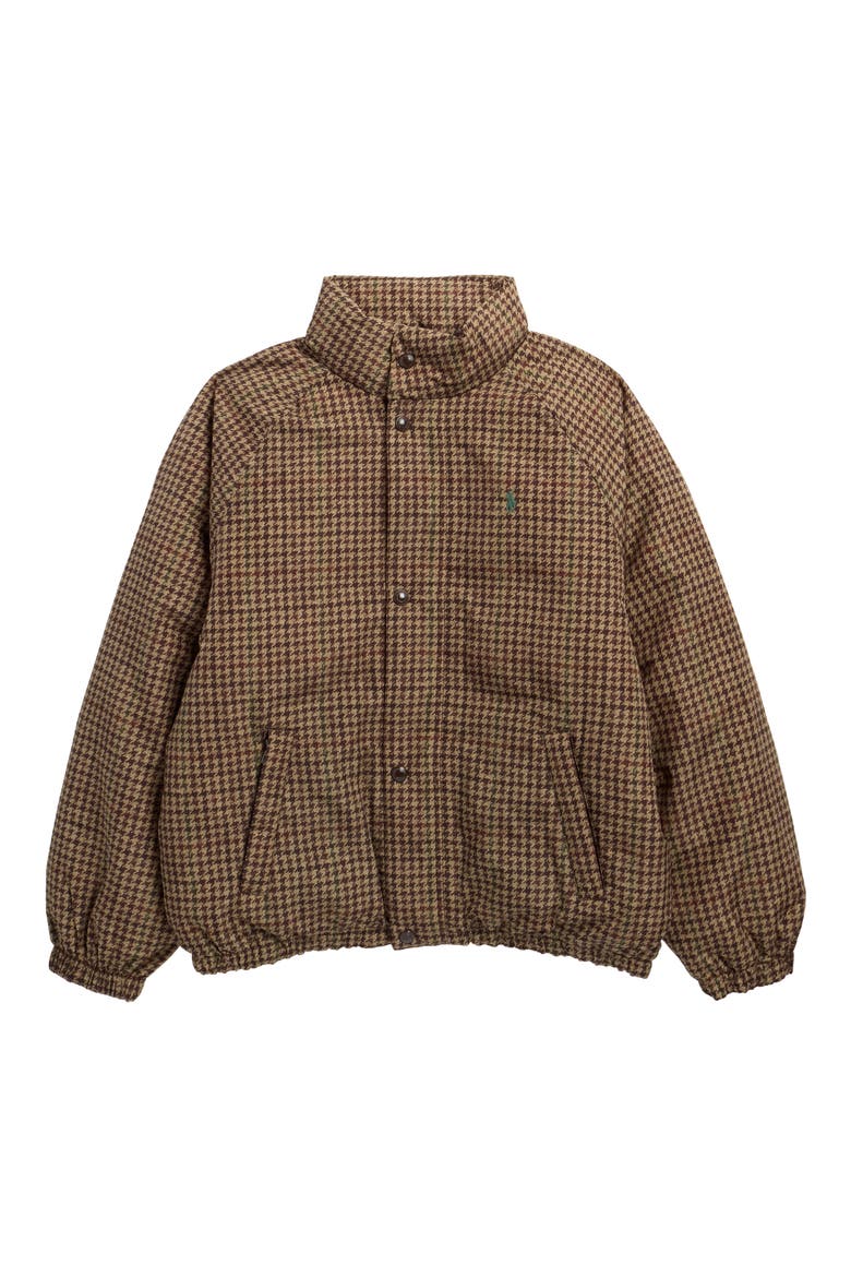Kids' Tweed 650 Fill Power Down Bomber Jacket, Main, color, PRINTED TWEED