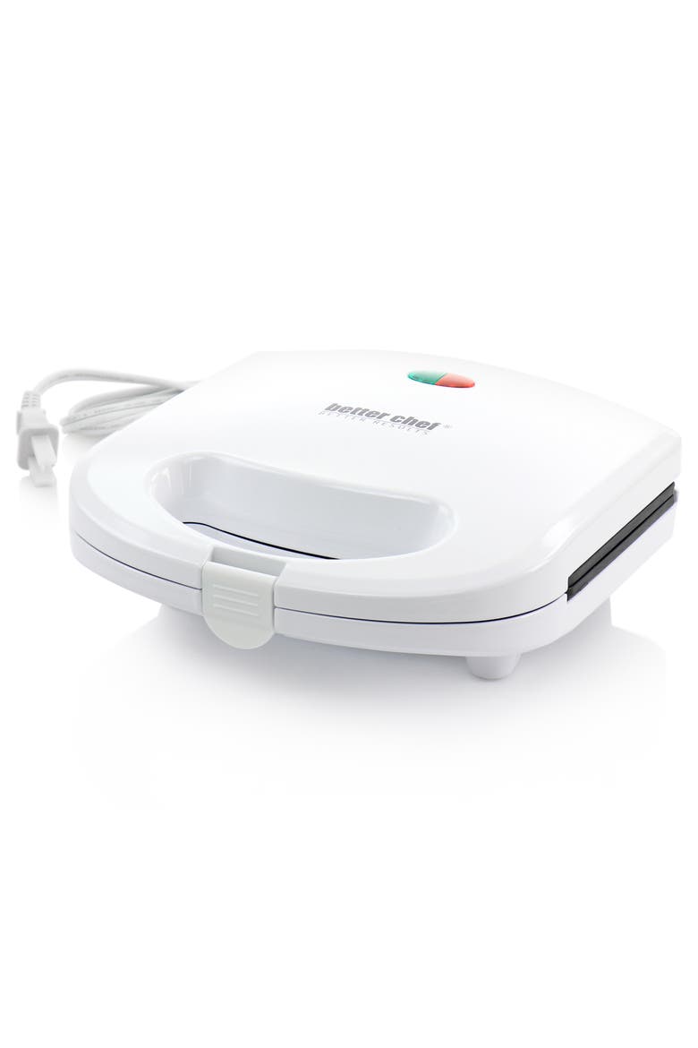 Nonstick Panini Contact Grill in White, Alternate, color, White