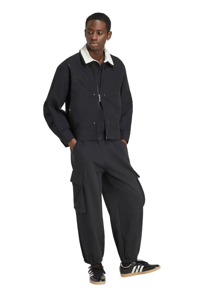 Essential Canvas Jacket, Alternate, color, BLACK