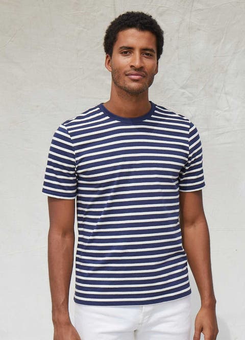 PLOUIDER - Breton Crew Neck T-Shirt