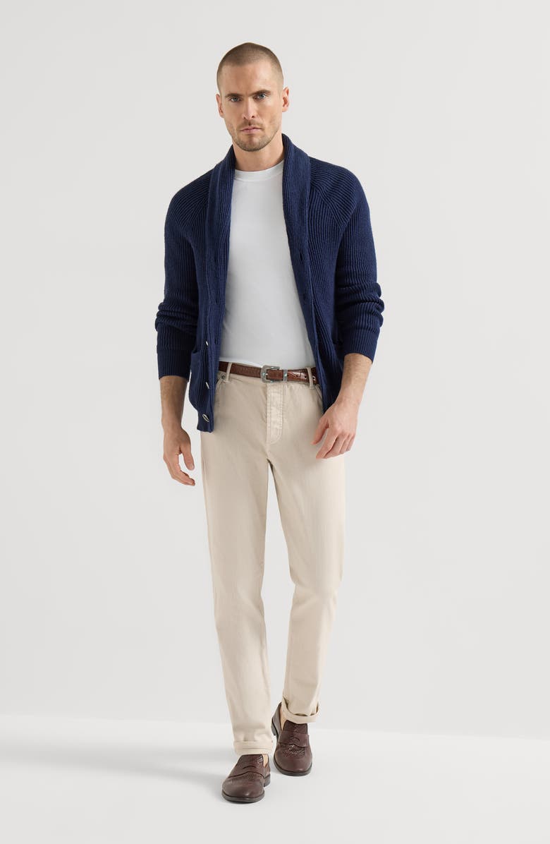 Brunello Cucinelli Slim fit trousers, Alternate, color, Buff