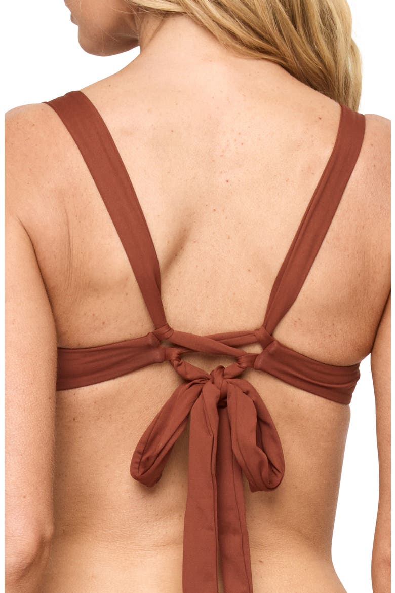 Mako Underwire Bikini Top, Alternate, color, TOBACCO