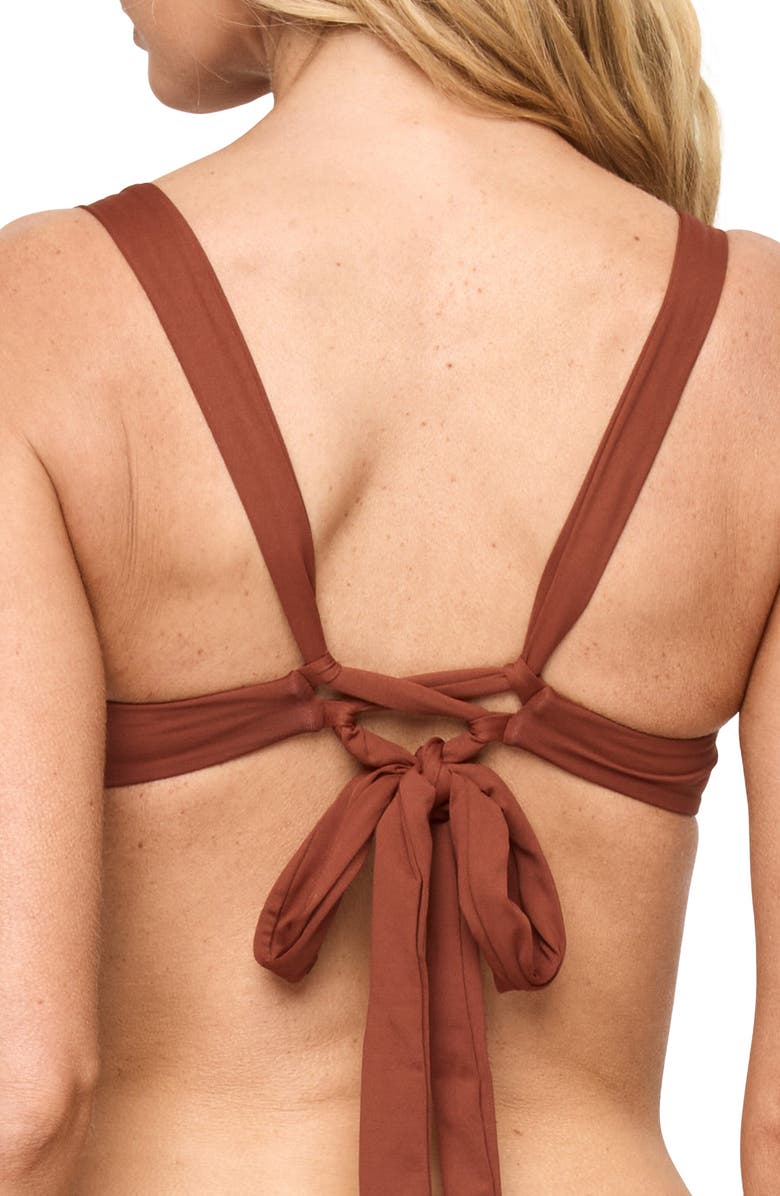 LSPACE Mako Underwire Bikini Top, Alternate, color, Tobacco