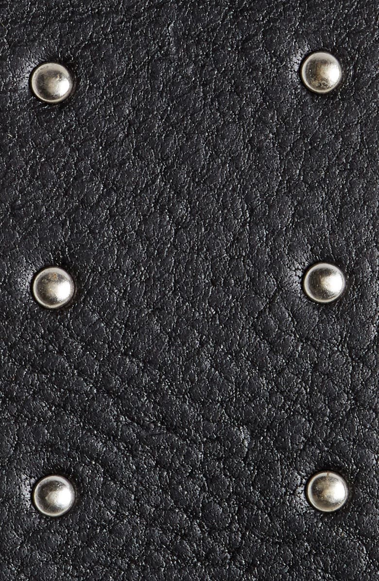 rag & bone Boyfriend Studded Leather Belt, Alternate, color, 