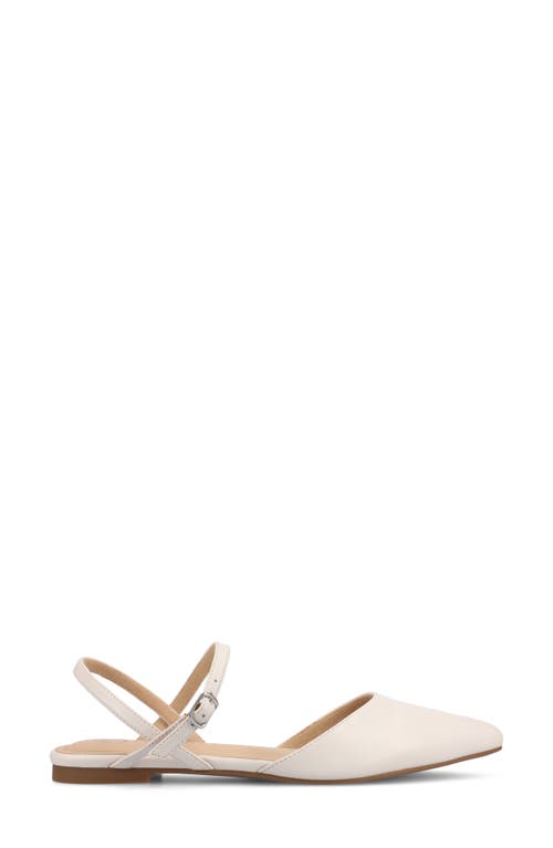 Shop Journee Collection Martine Supernatural Shades Slingback Flat In Bone