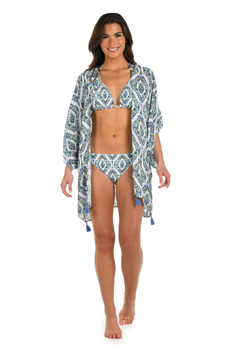 Deja Blue Cover-Up Topper, Alternate, color, BLUE