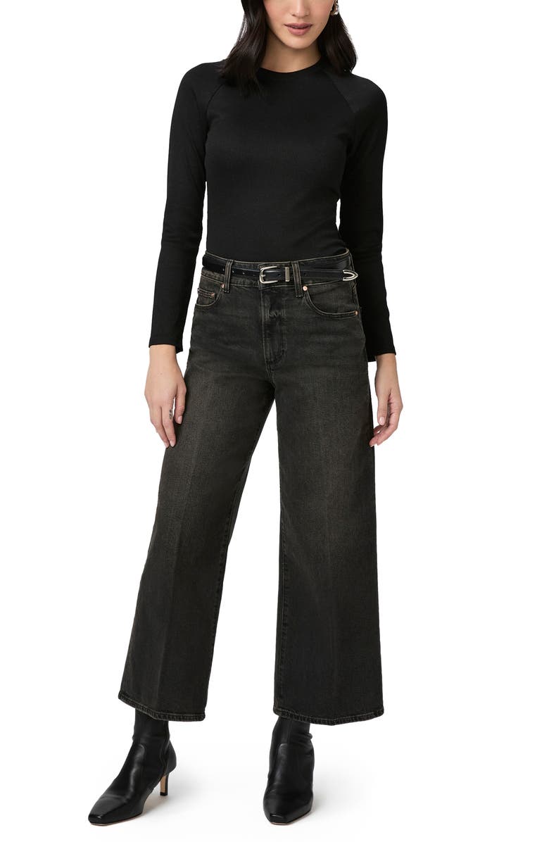 PAIGE Sasha High Waist Ankle Wide Leg Jeans, Alternate, color,