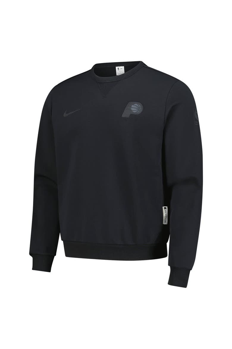 Men's Nike  Black Indiana Pacers Authentic Standard Issue Travel Dri-FIT Sweatshirt, Alternate, color, Black
