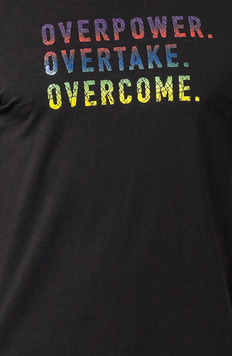 Maceoo Rainbow Cotton Blend Graphic Tee, Alternate, color, Black