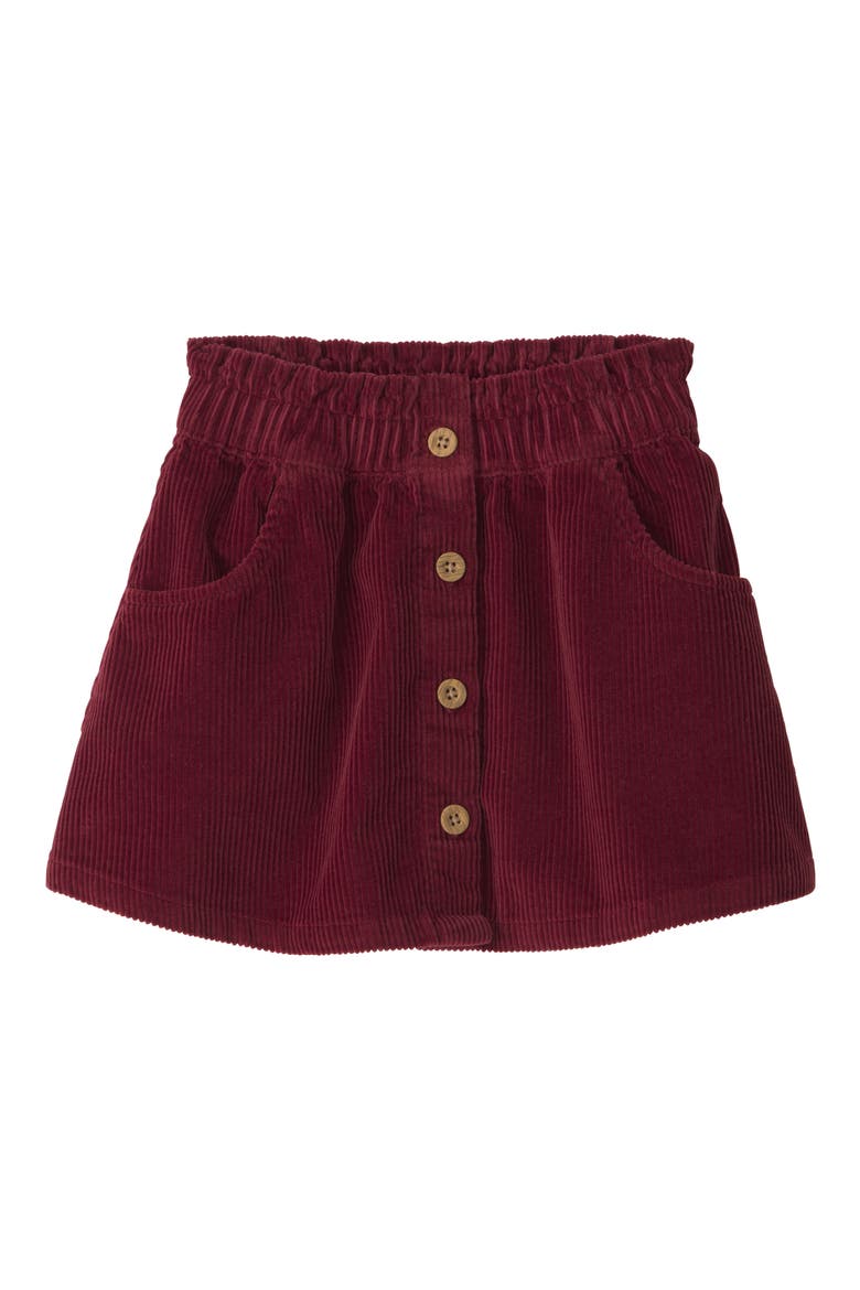 Kids' Organic Cotton Corduroy Skirt, Main, color, TERRA STONE