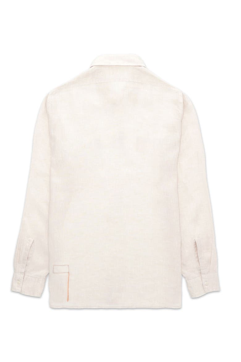 Work Linen Shirt, Alternate, color, NATURAL