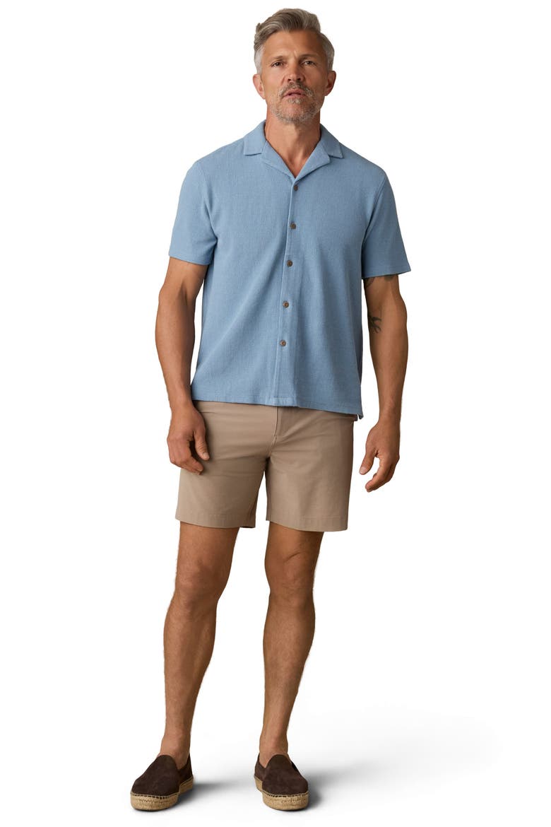 Oasis Organic Cotton Blend Camp Shirt, Alternate, color, BLUE TIDES