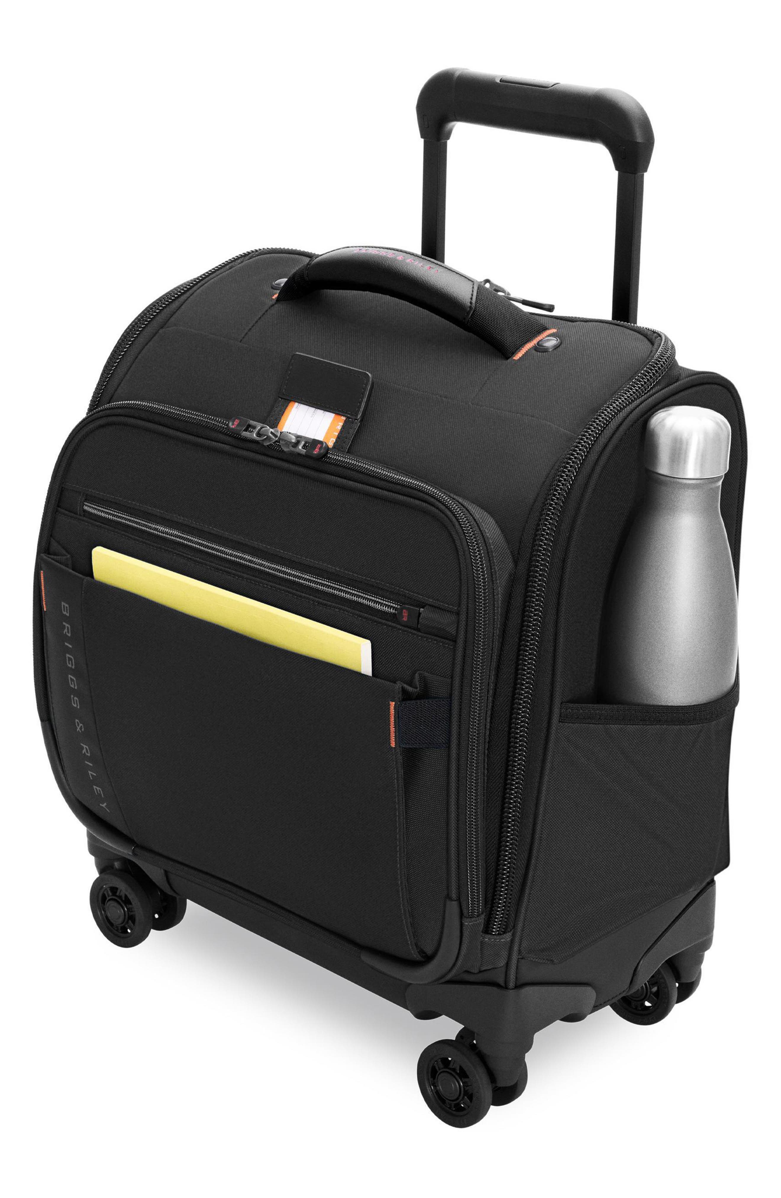 Briggs & Riley ZDX Cabin Spinner Suitcase, Alternate, color, Black