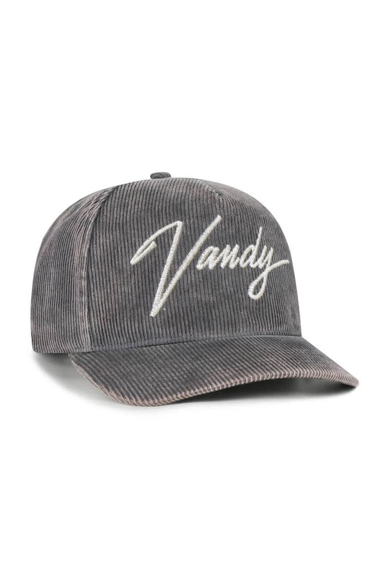 Men's '47  Gray Vanderbilt Commodores Vault Reclaim Snow Wash Corduroy Hitch Adjustable Hat, Alternate, color, Gray