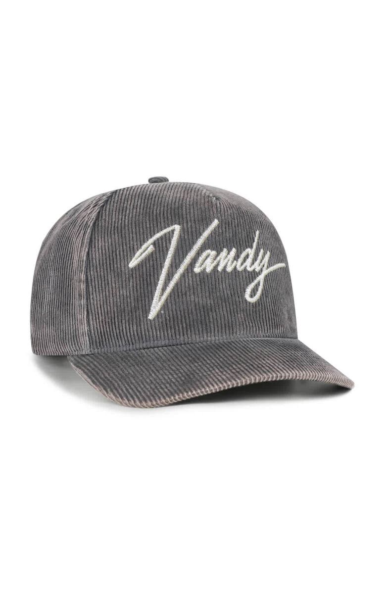 '47 Men's '47 Gray Vanderbilt Commodores Vault Reclaim Snow Wash Corduroy Hitch Adjustable Hat, Alternate, color, Gray