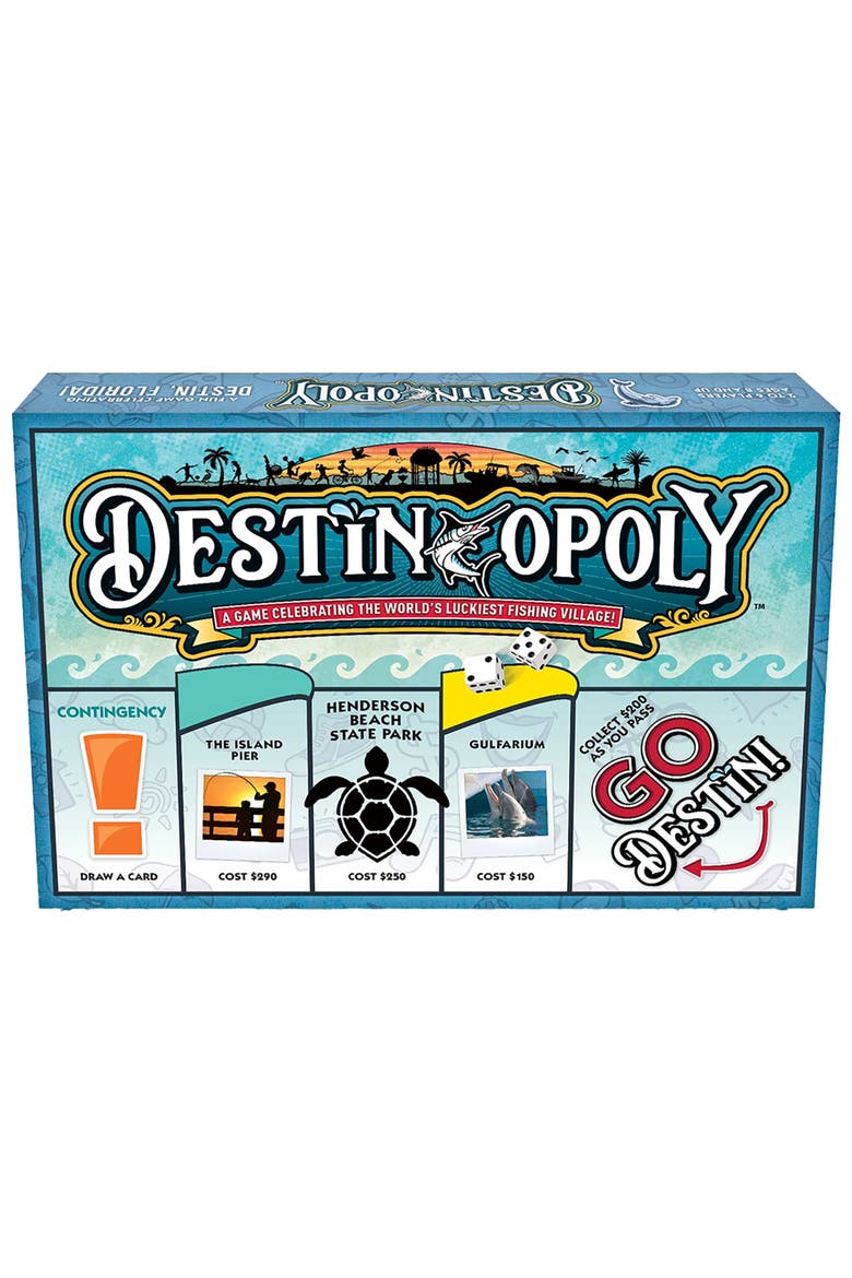 Destin Opoly Board Game, Main, color, Multicolored