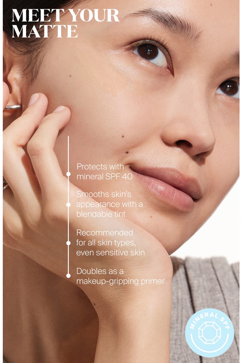 Supergoop! Smooth & Poreless 100% Mineral Matte Screen Sunscreen SPF 40, Alternate, color, NO COLOR