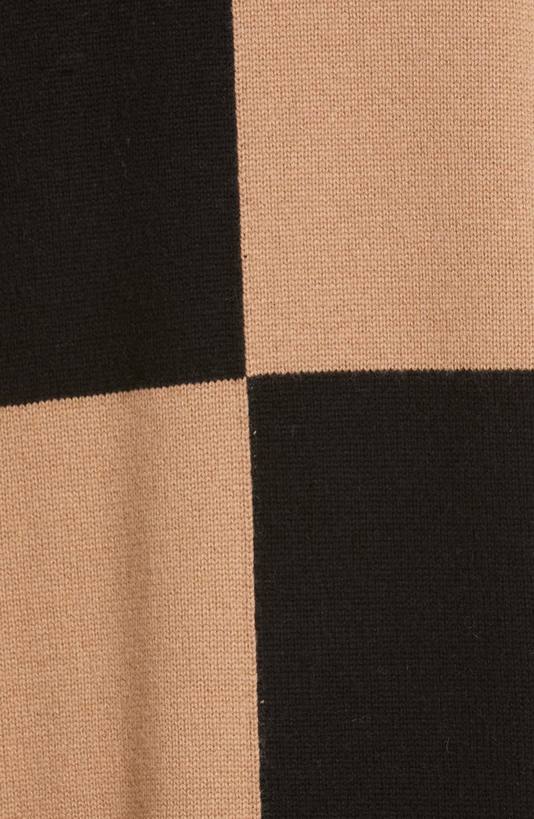 Max Mara Baiocco Colorblock Long Sleeve Wool & Cashmere Sweater Dress, Alternate, color, 