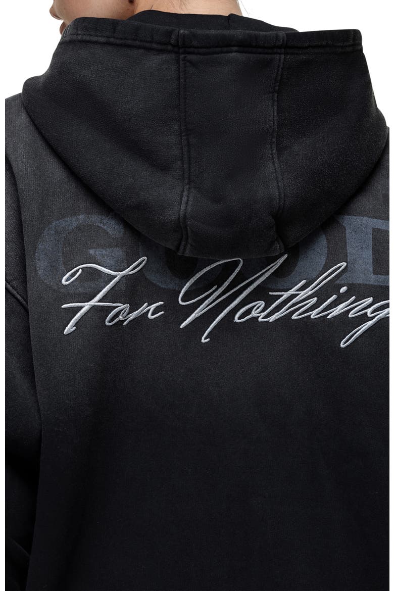 Alaska Black Zip Hoodie, Alternate, color, Black