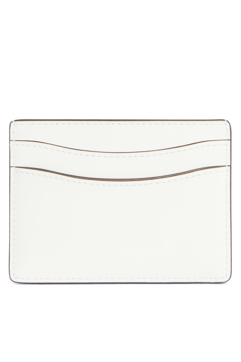 sam icon leather card wallet, Alternate, color, TRUE WHITE
