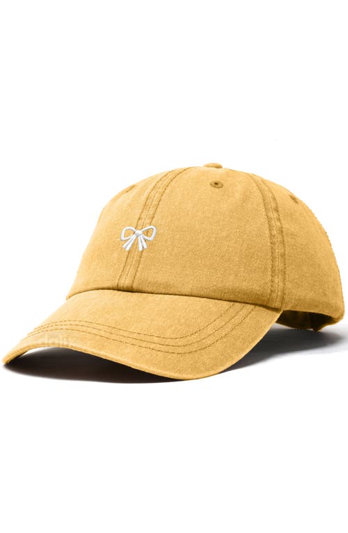 Dalix Bow Dad Cap In Gold
